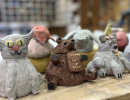 Pinch Pot Animals   Bobble Heads